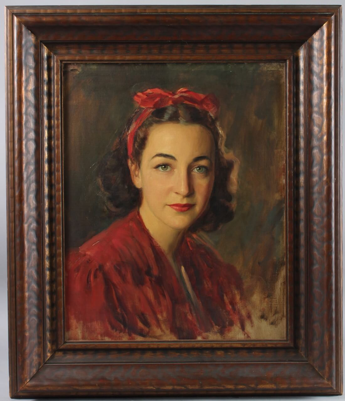 Henrique Medina (1901-1988). Portrait of a lady, oil on
