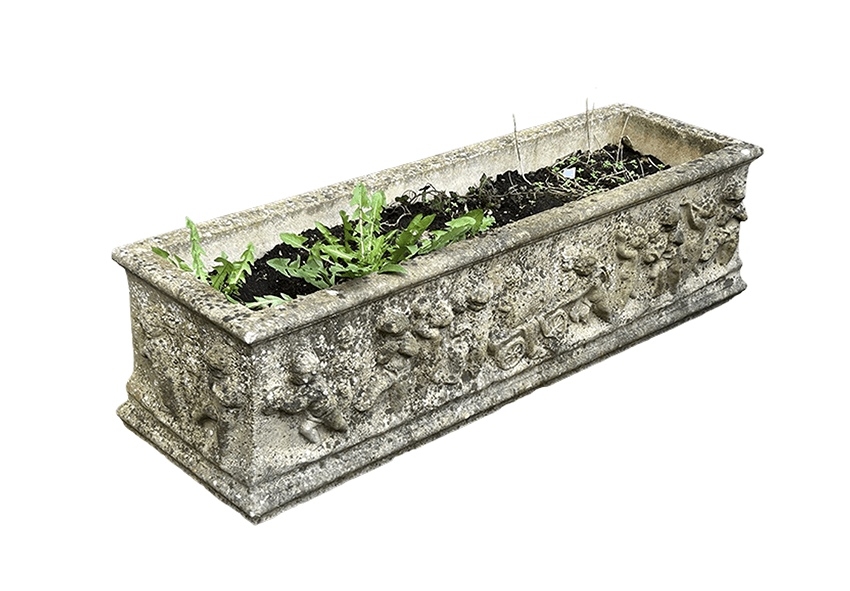 Part of a selection of garden furniture and pots. Saturday