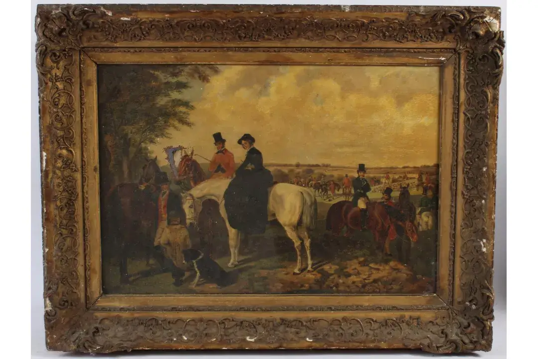 After J F Herring, Hunting scene